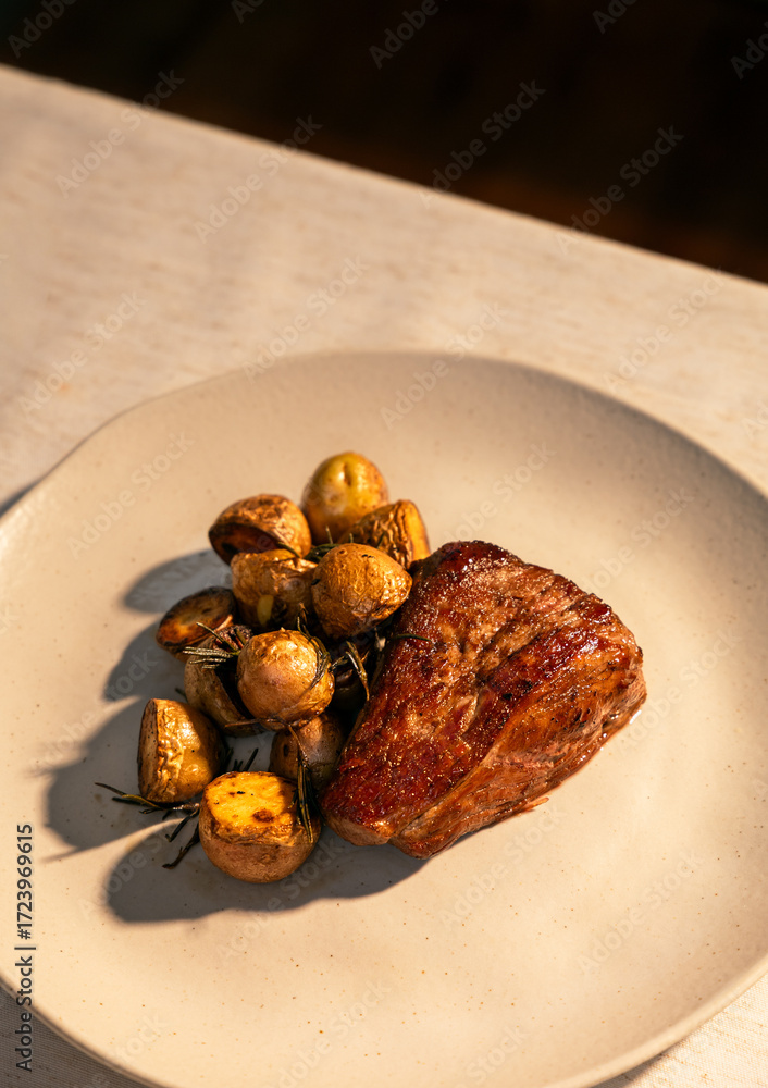 Fototapeta premium carne e batatas