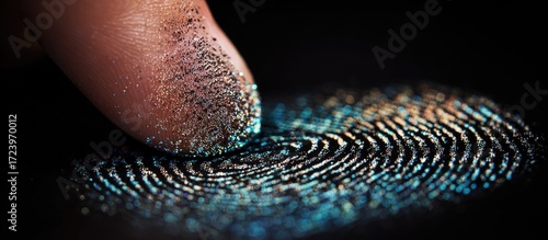 Fingertip on a Fingerprint Scanner