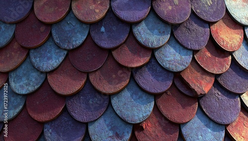 Wallpaper Mural Close-up of colorful circular tiles Torontodigital.ca