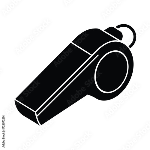 Zoo Keeper element isolated ranger whistle on white background