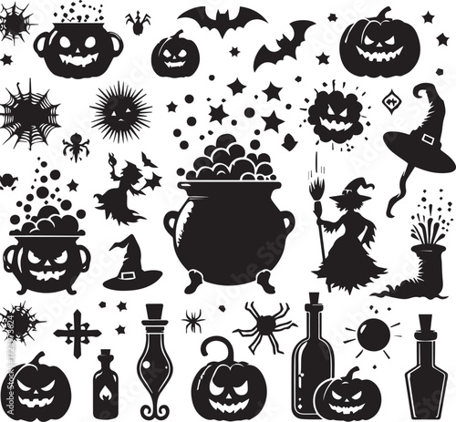 Halloween Silhouettes Icons