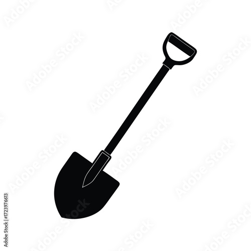Zoo Keeper element isolated shovel on white background
