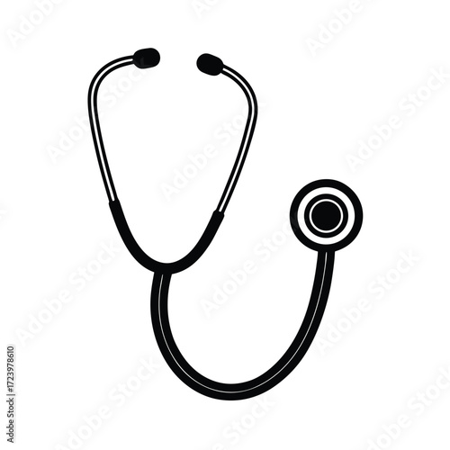 Zoo Keeper element isolated stethoscope on white background