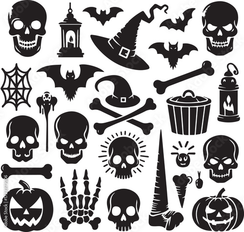 Halloween Silhouettes Icons
