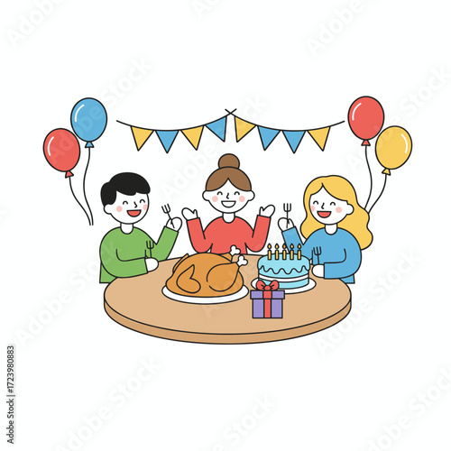 The event planner manages vendors, catering, and decorations for the occasion