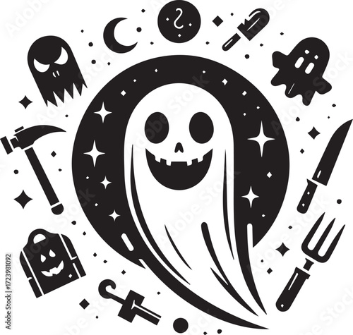 Halloween Silhouettes Icons