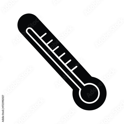 Zoo Keeper element isolated thermometer on white background