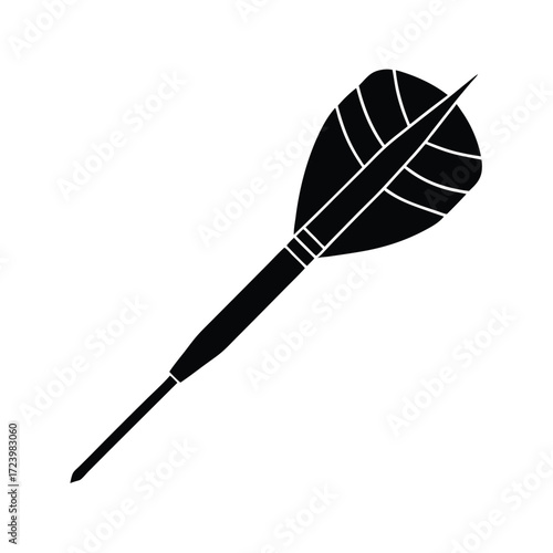 Zoo Keeper element isolated tranquilizer dart on white background