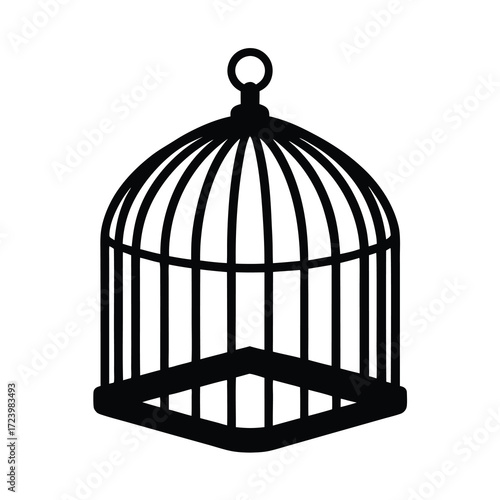 Zoo Keeper element isolated transport cage on white background