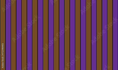 Vertical stripes of brown and purple with black outlines pattern