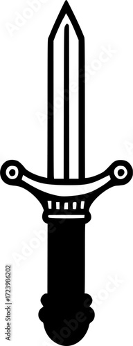 The saber icon sign, symbol, vector, art