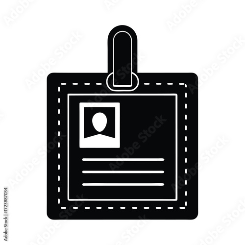 Zoo Keeper element isolated visitor pass on white background