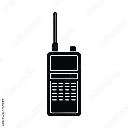 Zoo Keeper element isolated walkie talkie on white background