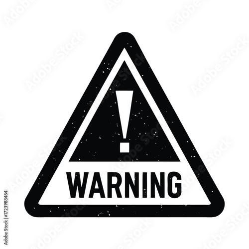 Zoo Keeper element isolated warning sign on white background