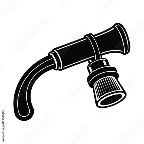 Zoo Keeper element isolated water hose nozzle on white background