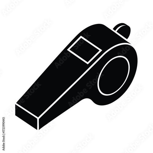 Zoo Keeper element isolated whistle on white background