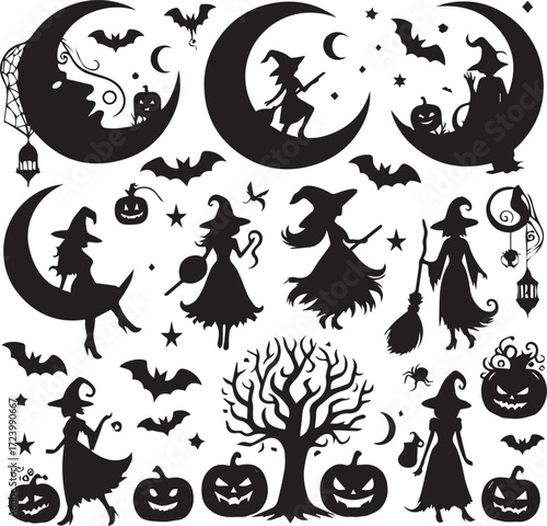 Halloween Silhouettes Icons