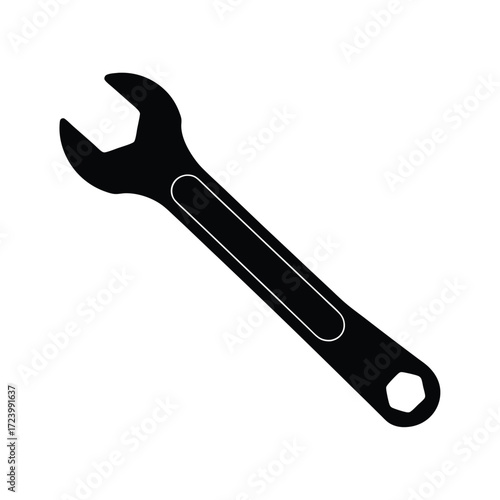 Zoo Keeper element isolated wrench on white background