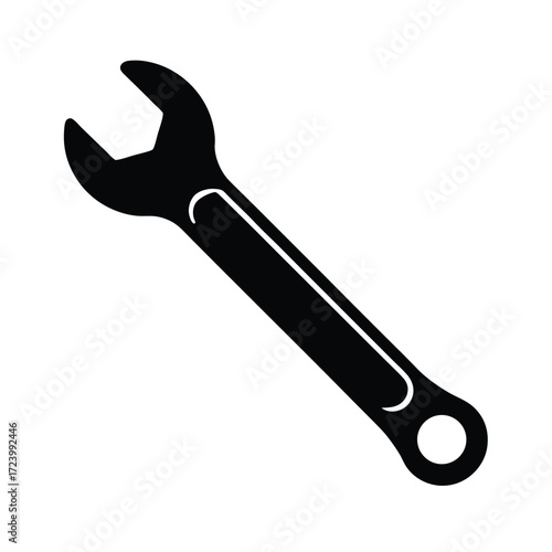 Zoo Keeper element isolated wrench on white background