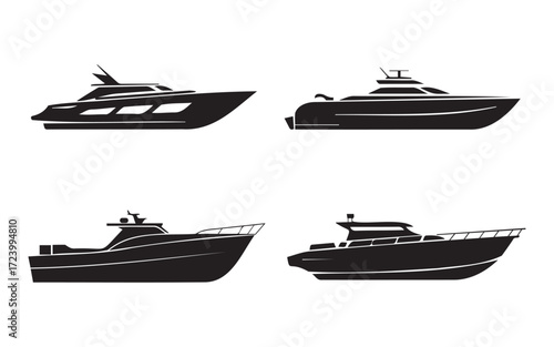 Boat yacht ship vessel water sea ocean travel luxury speed power transport cruise marine nautical lifestyle recreation summer holiday on white background