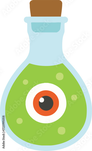illustration of milk bottle and glass