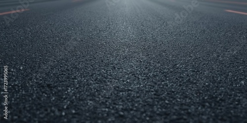 Highway road texture close-up urban environment asphalt surface low angle perspective detailed view for traffic analysis