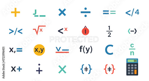 Mathematical Symbols and Equations for Education and Science.