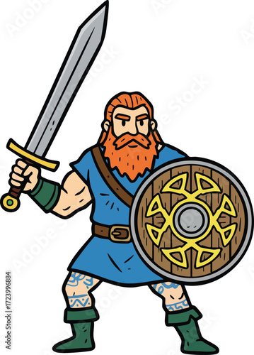 Celtic Warrior Silhouette – Symbol of Ancient Strength and Culture