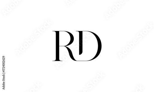 RD initial letters, monogram logo