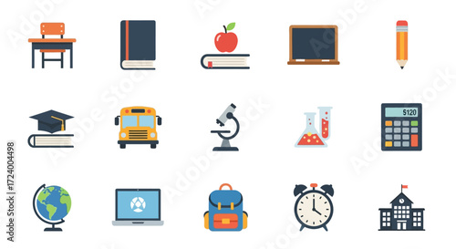 School supplies and education related items for learning and studying.