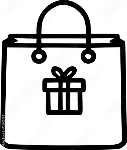 shopping bag icon sign, symbol, vector, art