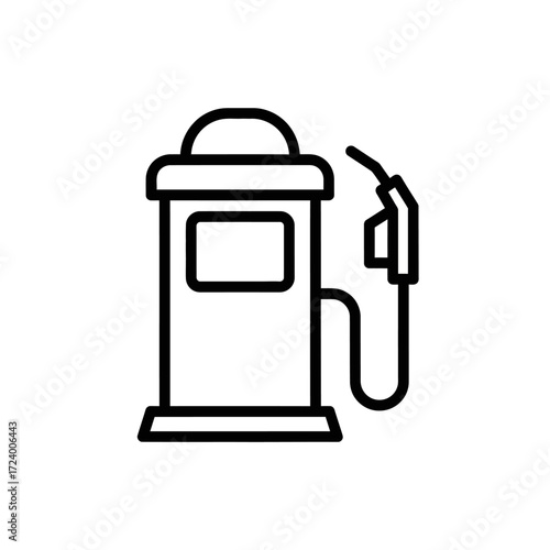 Line art illustration of a gas pump.