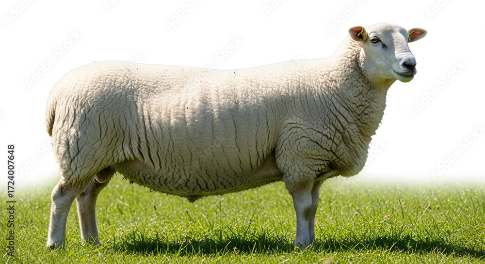 Obraz premium sheep on a white background