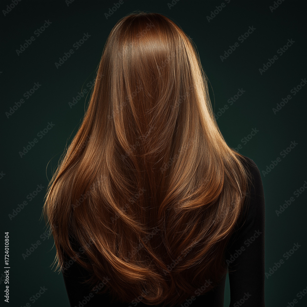 Naklejka premium woman with long hair