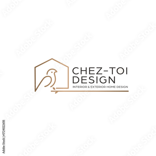 Aesthetic Real estate and interior design logo