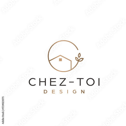 Aesthetic Real estate and interior design logo