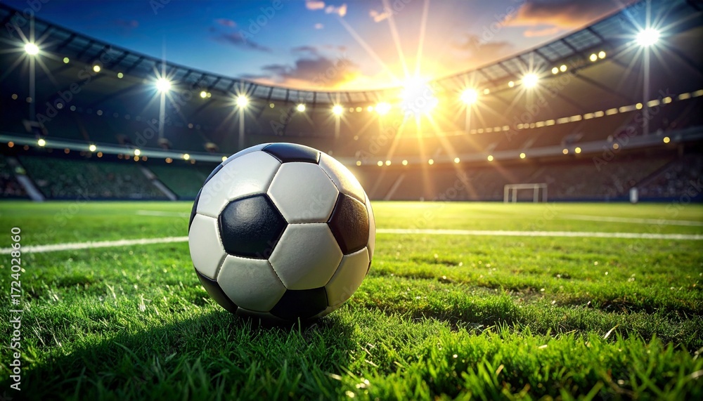 Fototapeta premium Night Stadium Football