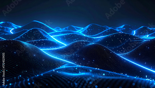 Wallpaper Mural Minimalist cyber-tech abstract background. A dark, charcoal grey background Torontodigital.ca