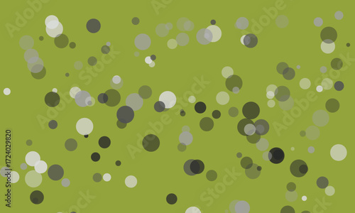 Olive Green Background with Translucent Gray Circles Bokeh Effect 1