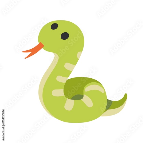 illustration of a cartoon snake