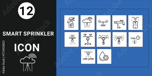 Smart Sprinkler System Icons