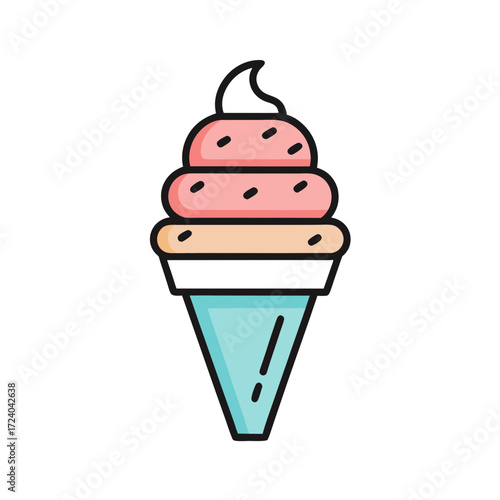 Vector illustration of a ice cream