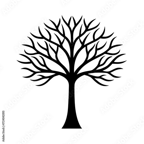 vector tree silhouette