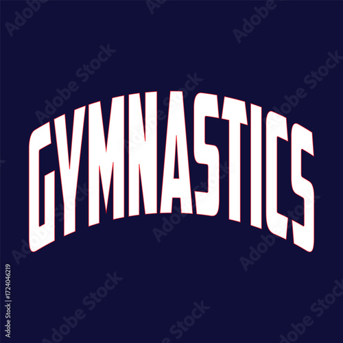 Funny Gymnast Girls Women Retro Vintage Gymnastics T-shirt Design
