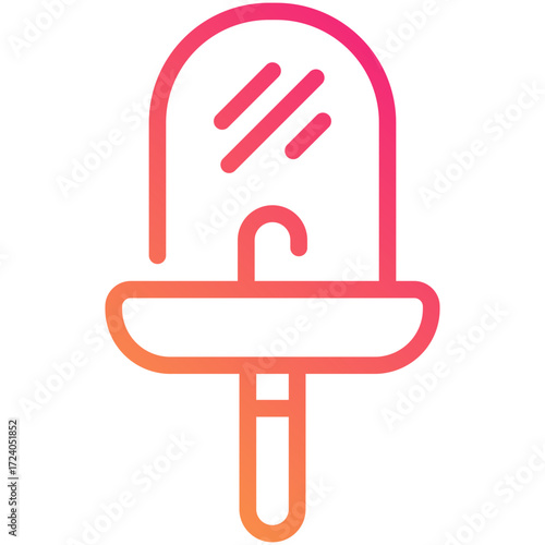sink gradient line icon