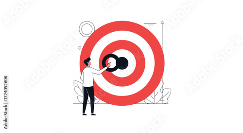 Achieving the bullseye of your professional goals and objectives.