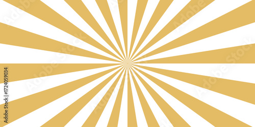 Abstract orange and yellow rays sunburst background. Golden sunburst abstract background illustration with radial lines and a simple retro. The rising sun yellow Sunburst Pattern Background.