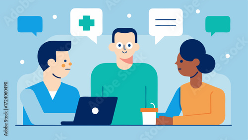 FollowUp Care A patient in a followup consultation with a healthcare team discussing progress and next steps in the immunotherapy journey showing ongoing support.