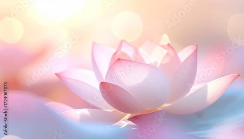 Beautiful pink lotus flower