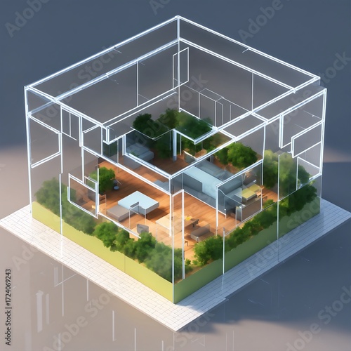 modern building with green roof